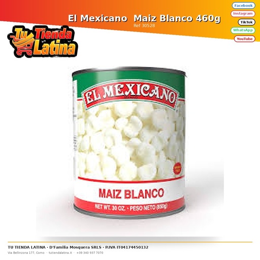 [30528] El Mexicano White Corn 460g