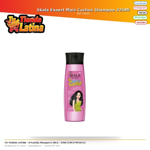 [13630] Skala Exoert Mais Cachos Shampoo 325Ml
