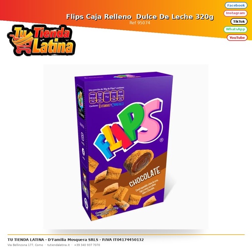 [95074] Scatola di riempimento Flips Dulce de Leche 320g