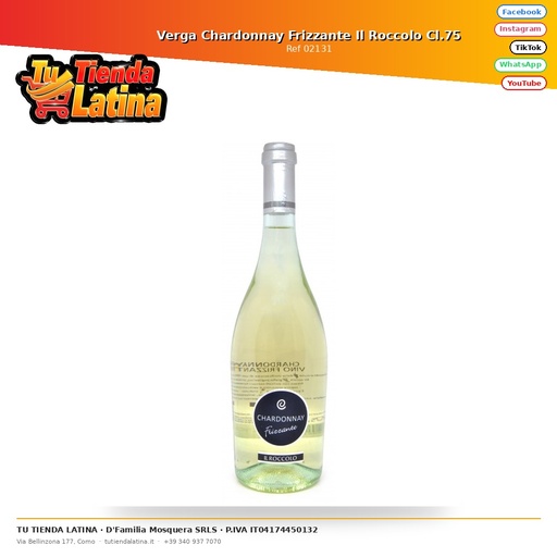 [02131] Verga Chardonnay Frizzante Il Roccolo Cl.75
