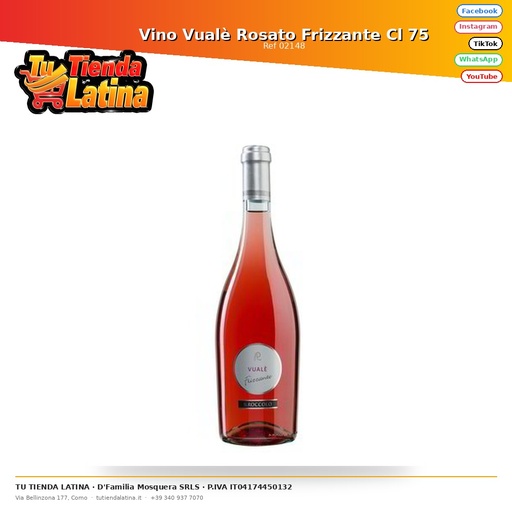 [02148] Vino Vualè Rosato Frizzante Cl 75