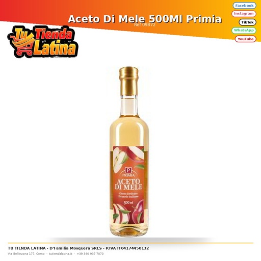 [09872] Aceto Di Mele 500Ml Primia