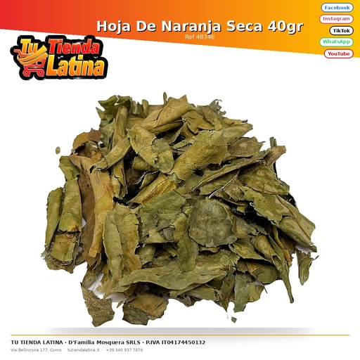 [48346] Foglia d'Arancio Essiccata 40gr