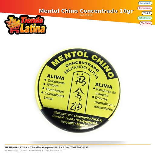 [01918] Concentrated Chinese Menthol 10gr