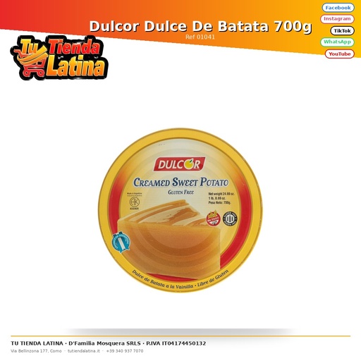 [01041] Dulcor Dulce De Batata 700g