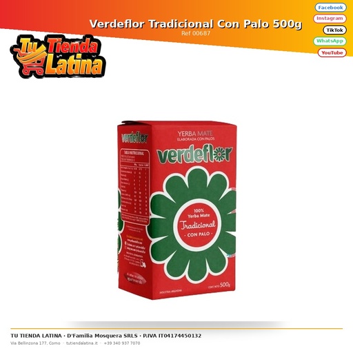 [00687] Verdeflor Tradicional Con Palo 500g