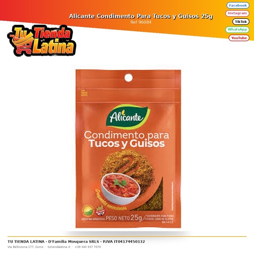 [96084] Alicante Condimento Para Tucos y Guisos 25g