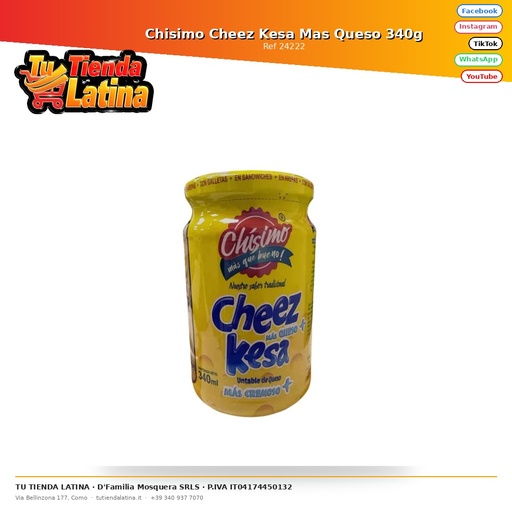[24222] Formaggio Chisimo Cheez Kesa Mas 340g