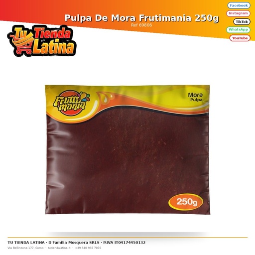 [69806] Frutimania Polpa di More 250g