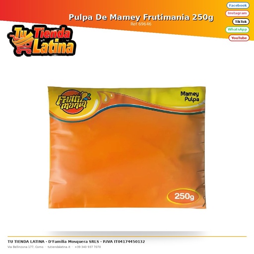 [69646] Mamey Pulp Frutimania 250g