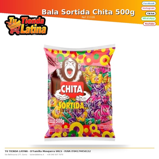 [21328] Bala Sortida Chita 500g