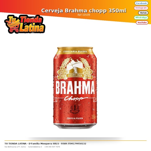 [10509] Birra tritata Brahma 350 ml