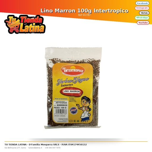 [01787] Brown Linen 100g Intertropical