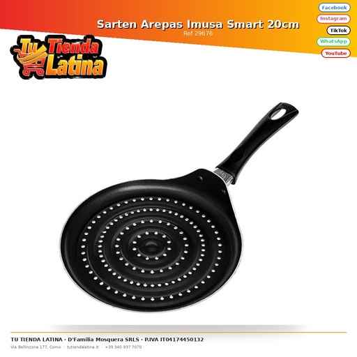 [29676] Imusa Smart Arepas Padella 20cm