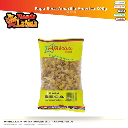 [23502] Patate Gialle Secche America 300g