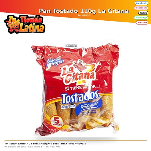 [01010] Pan Tostado 110g La Gitana