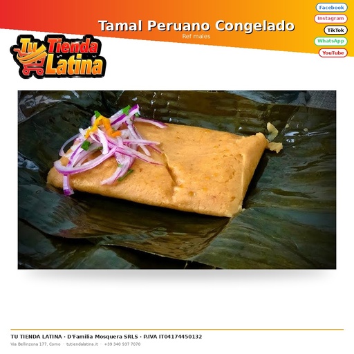 [males] Tamale peruviano congelato