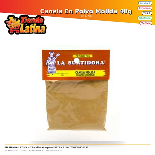 [47783] Cannella Macinata in Polvere 40g