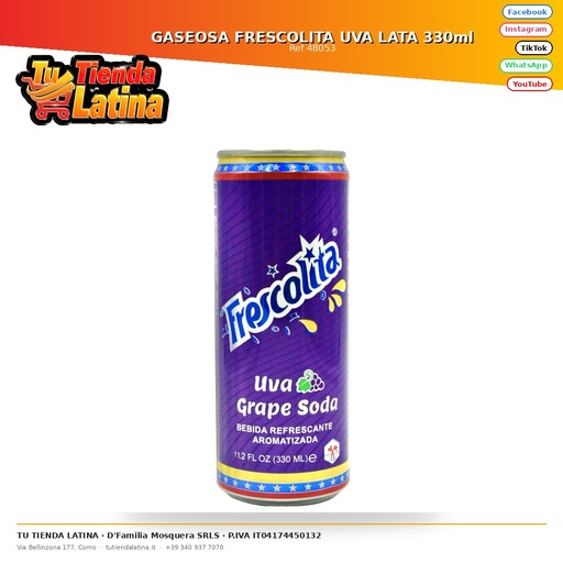 [48053] Frescolita Grape Soft Can 330ml