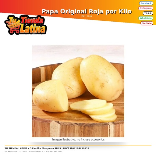 [ roja] Papa Original Roja por Kilo