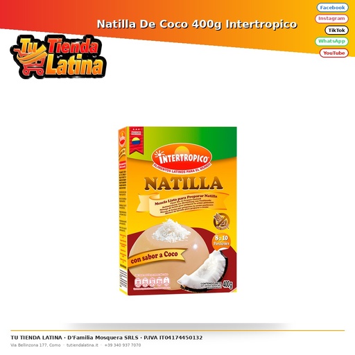 Intertropical Coconut Custard 400g