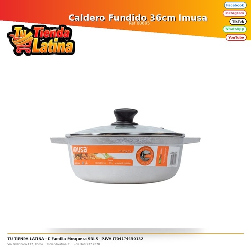 [00695] Caldero Fundido 36cm Imusa 