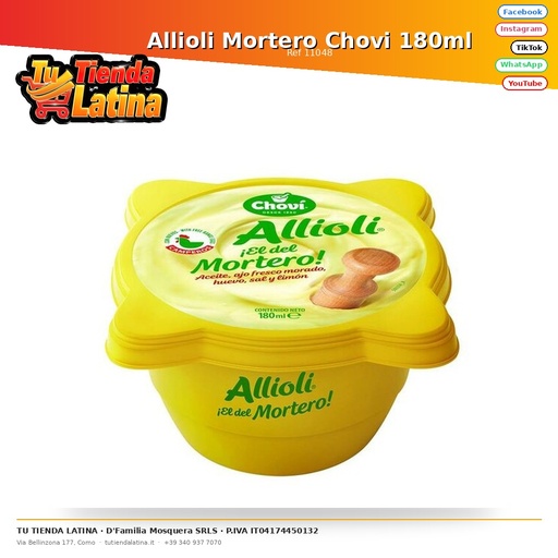 [11048] Allioli Mortar Chovi 180ml