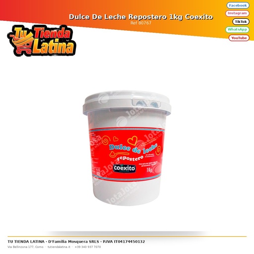 [80767] Dulce De Leche Repostero 1kg Coexito