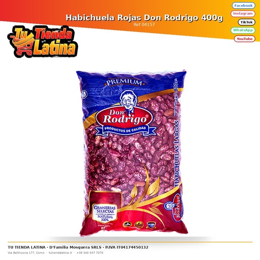 [04157] Fagioli Rossi Don Rodrigo 400g