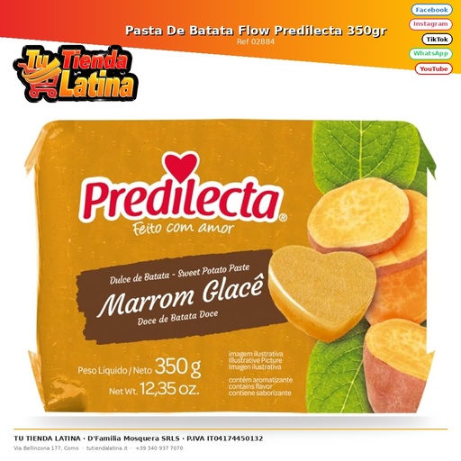 [02884] Pasta De Batata Flow Predilecta 350gr