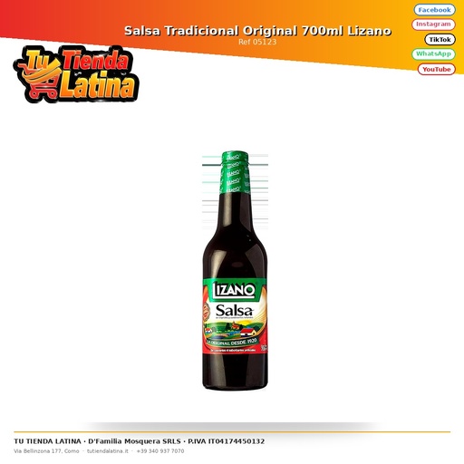 [05123] Lizano Original Traditional Sauce 700ml