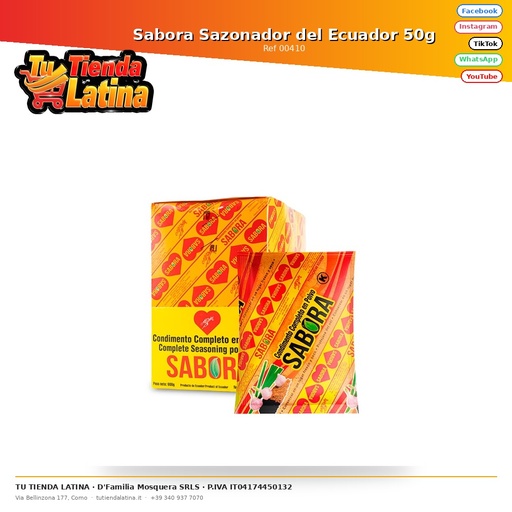 [00410] Sabora Seasoning from Ecuador 50g