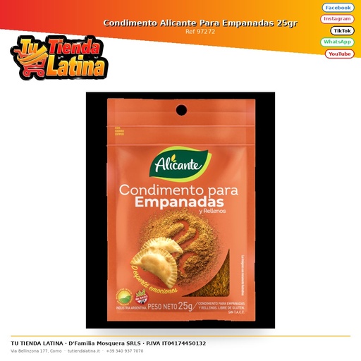 [97272] Condimento Alicante per Empanadas 25gr