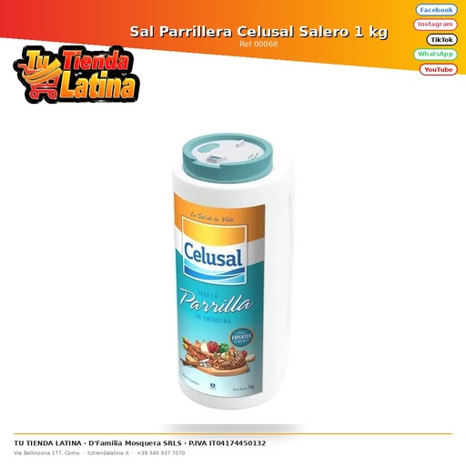 [00068] Sal Parrillera Celusal Salero 1 kg