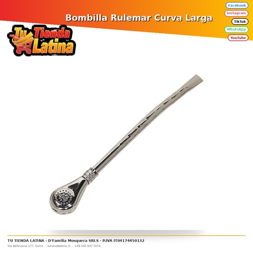 Rulemar Lampadina curva lunga