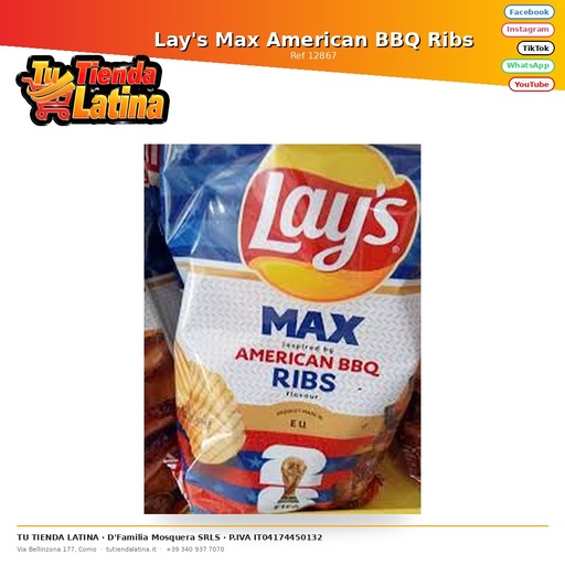[12867] Costolette americane BBQ Lay's Max