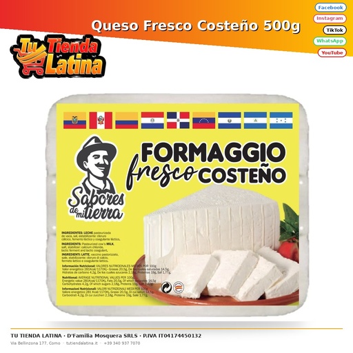 Fresh Costeño Cheese 500g