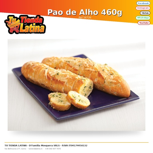[56726] Pao de Alho 460g