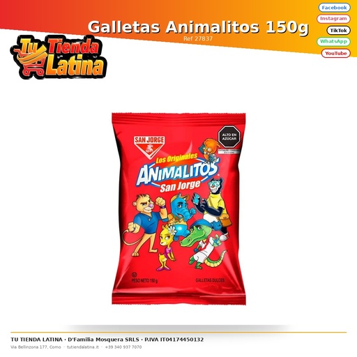 [27837] Animal Cookies 150g