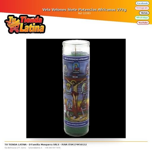 [56719] Candle Candles Seven African Powers 272g