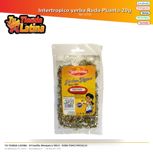 Intertropico yerba Ruda PLanta 20g (copia)